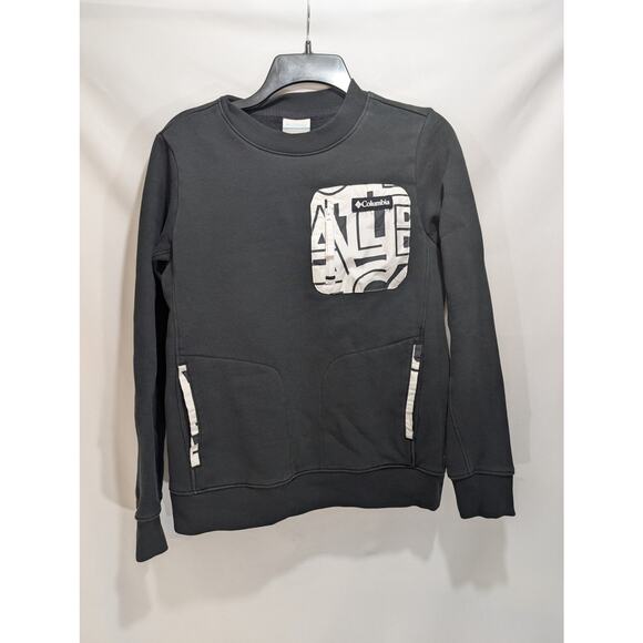 Columbia Sportswear Black Graphic Pocket Crewneck Sweatshirt - Picture 1 of 7